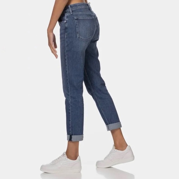 rag and bone Dre Low-Rise Boyfriend El Relaxed Fit Mid Indigo Jean Size 6/28 - Picture 2 of 8